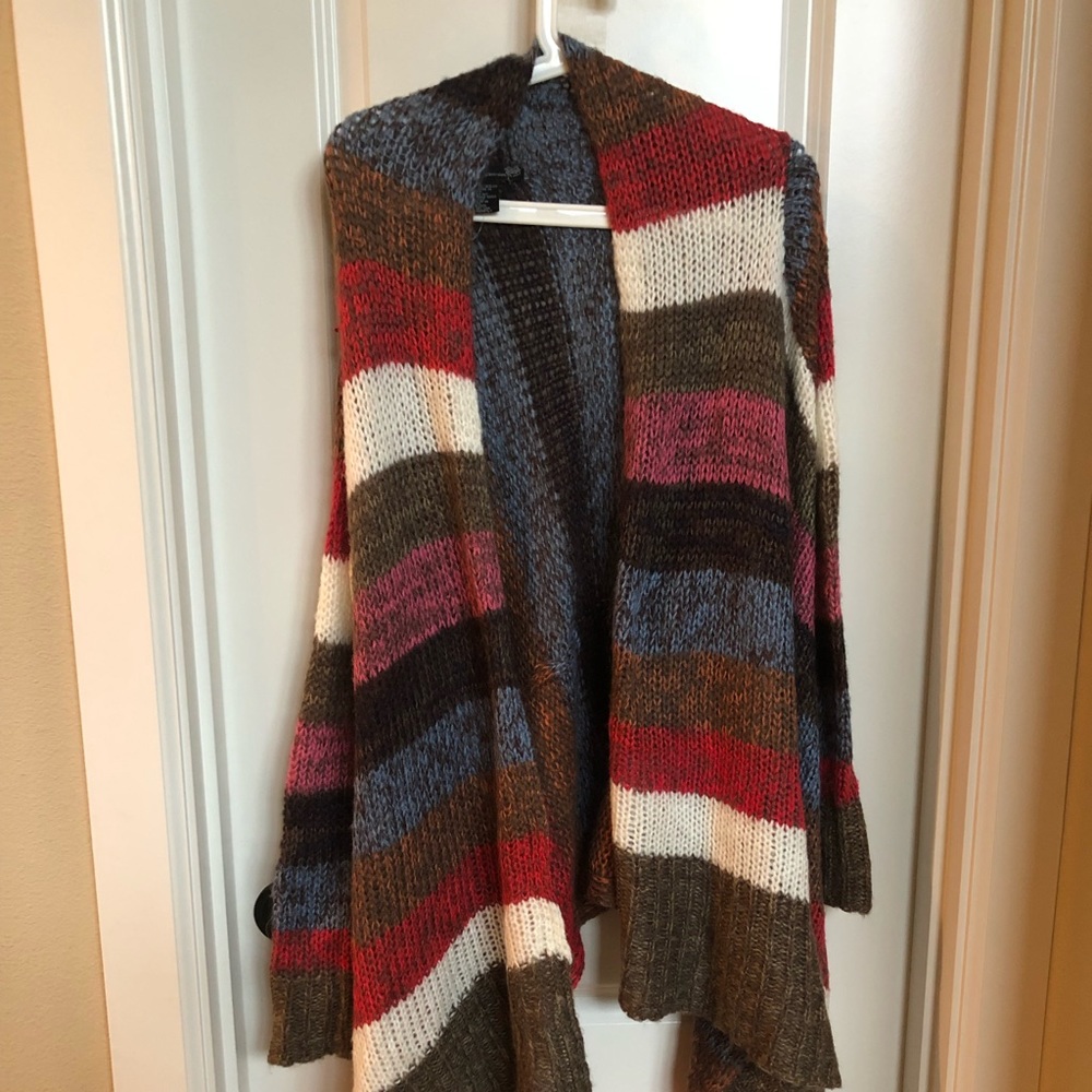 Color block cardigan
